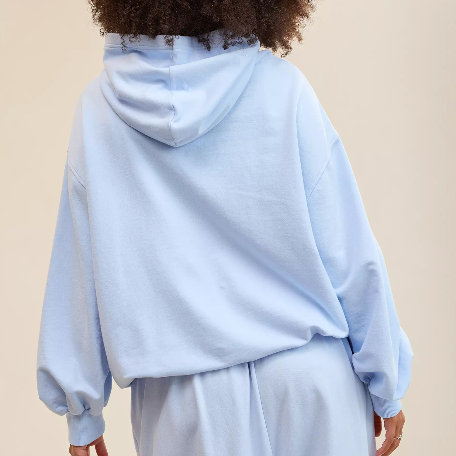 Oversized Drapey Fleece Pullover Hoodie