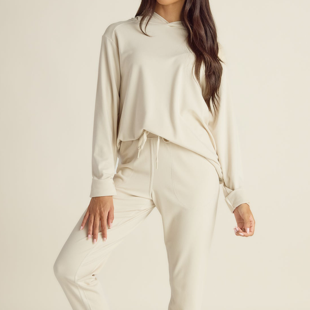 Ultra‑Soft Bamboo Blend Oversized Pullover Hoodie